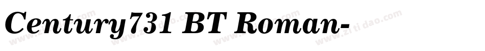 Century731 BT Roman字体转换
